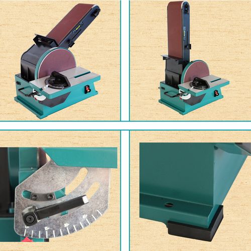 木工砂带机打磨机多功能小型台式磨光机砂纸机砂盘机抛光机磨刀机